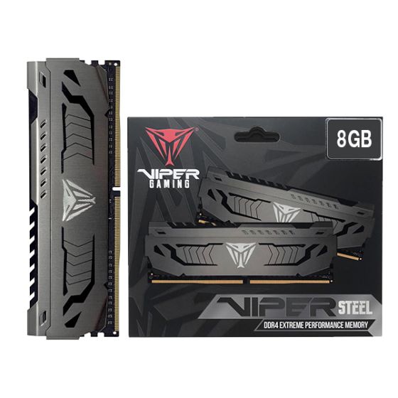 Patriot Viper Steel 8GB 3200 MHz DDR4 RAM - Black