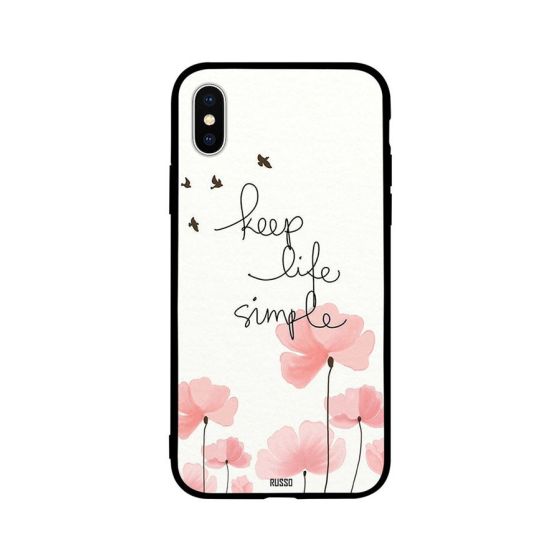 Keep Life Simple Printed Back Cover for Apple iPhone X