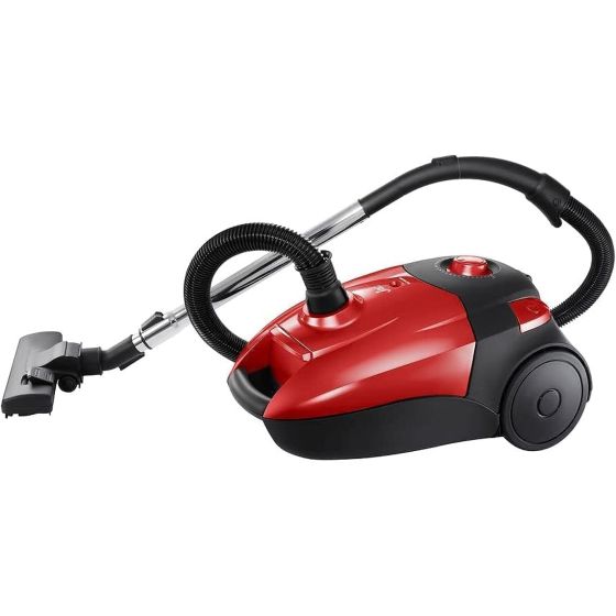 Jac Canister Vacuum Cleaner, 2200 Watt, Black and Red - JB2200R