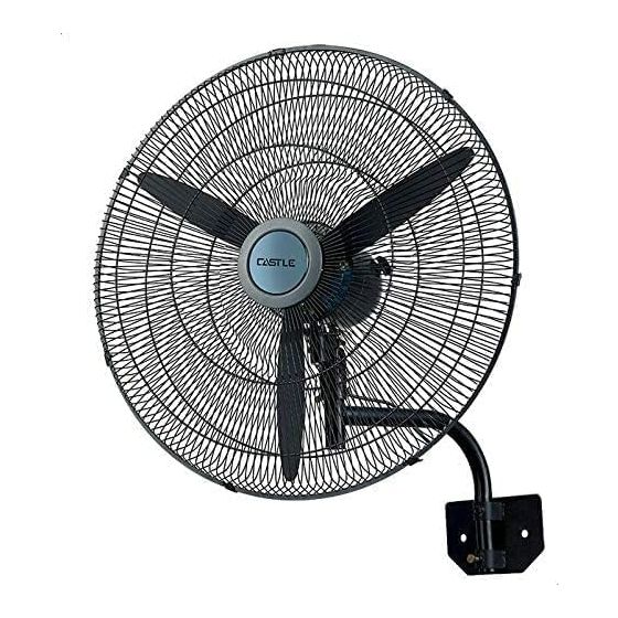 Castle Wall Fan, 30 Inch, Black - FAW5030N