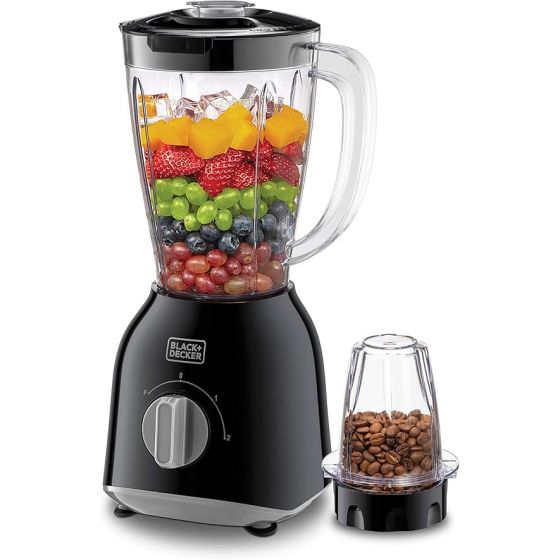 Black+Decker Counter Top Blender, ‎1.5 Liter, ‎400 watt, Black  - ‎BX365J-B5