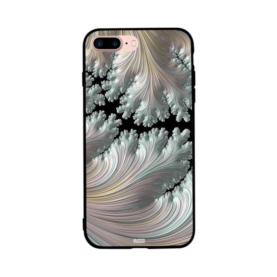 White Design Art Printed Back Cover for Apple iPhone 8 Plus
