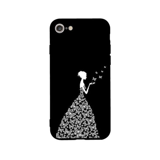 CIELITO TPU Girl Pattern Back Cover For IPhone SE