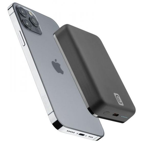 Cellularline Wireless MagSafe Power Bank, 10000 mAh - Black