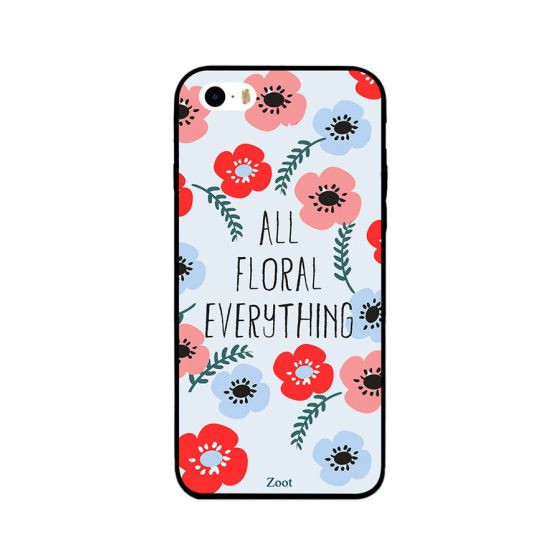 All Floral Everything Printed Back Cover for Apple iPhone 5