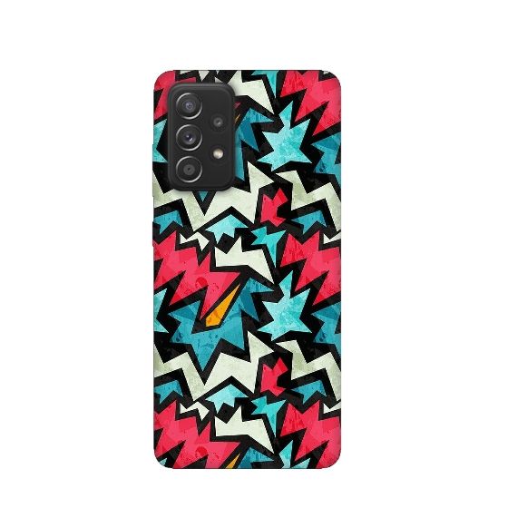 Pattern Zigzag Silicone Printed Back Cover for Samsung Galaxy A13 4G