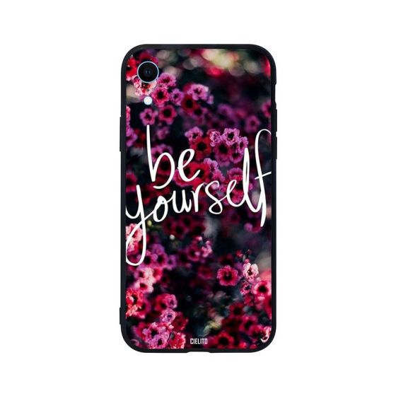 جراب ظهر بطبعة عبارة Be Yourself لابل ايفون XR
