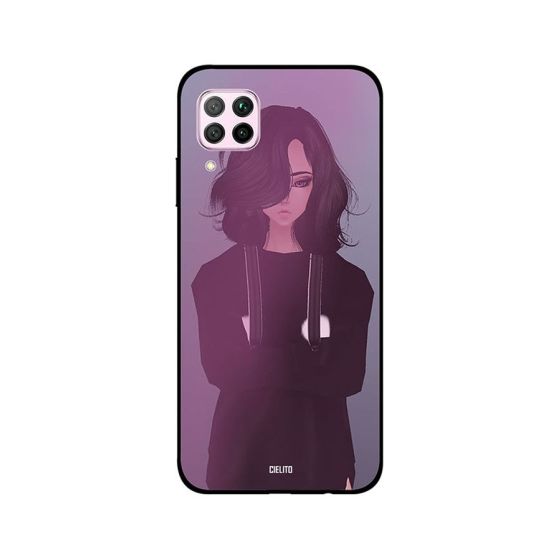 Cielito Upset Girl Standing In Anger Printed Back Cover for Huawei Nova 7i