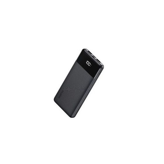 Oraimo Wired Power Bank, 10000 mAh, 3 USB Ports, Black - OPB-7100Q
