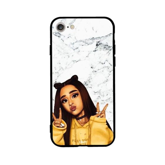 Girl Pose On Marble Design Printed Back Cover for Apple iPhone 7