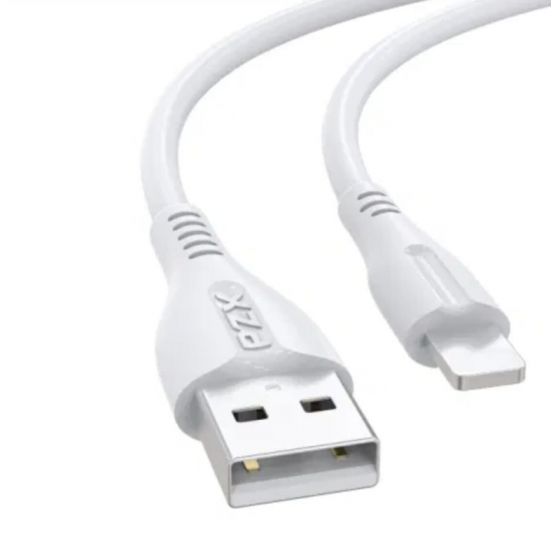 كابل USB الى لايتنينج بي زد اكس، طوله 1 متر، ابيض - KX 3341