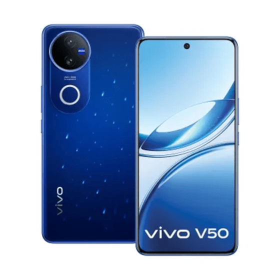 Vivo V50, 256GB, 12GB RAM, 5G, Dual SIM - Starry Blue
