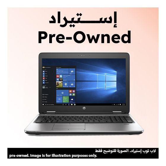 لاب توب اتش بي ايليت بوك 650 G2، انتل كور i5-6300U، هارد 256 جيجا SSD، رام 8جيجا، شاشة 15.6 بوصة FHD LED، كارت شاشة انتل HD جرافيكس، ويندوز 10 - اسود، استيراد، فئة A، ضمان 6 شهور