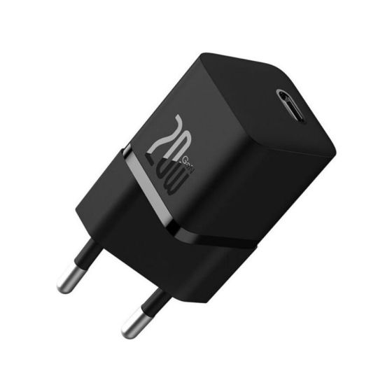 شاحن باسيوس، بقوة 20 وات، منفذ USB فئة C، اسود - CCGN050101