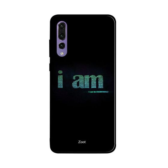 جراب ظهر زوت بطبعة عبارة I Can Be Everything لهواوي P20 برو