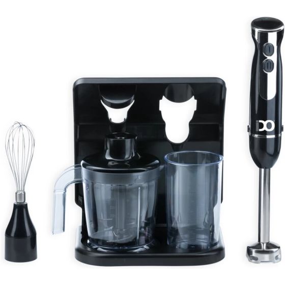 IDO Hand Blender Set, 800 Watt, Black - HBLG800-BK