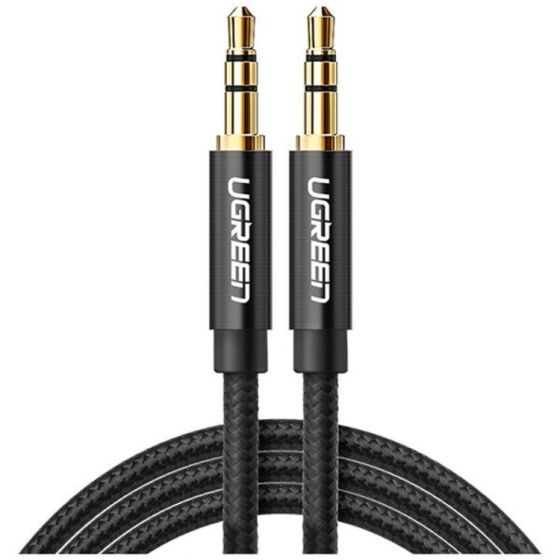 UGREEN AUX 3.5mm Braided Cable, 2M - Black