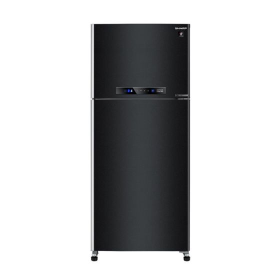 Sharp No Frost Top Freezer Refrigerator, 396 Liters, Inverter, Black - SJ-PV48G-BK
