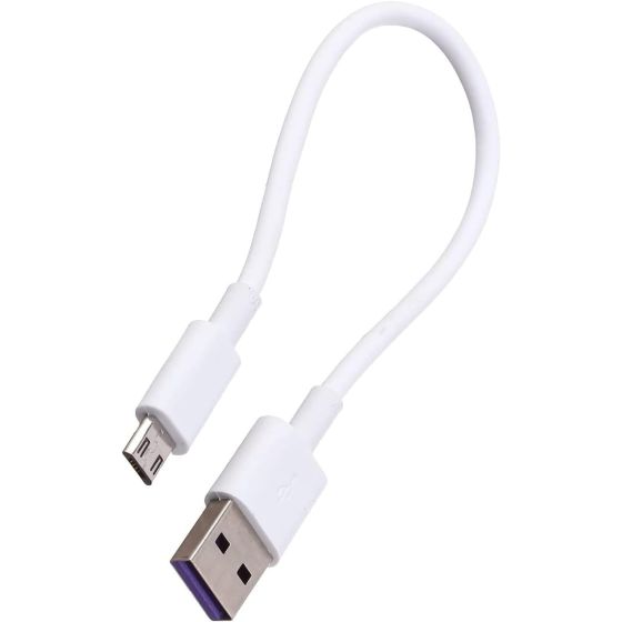Keendex KX2395 Micro Cable To Usb 3.0 Fast Charging & Data Line, 10cm - White