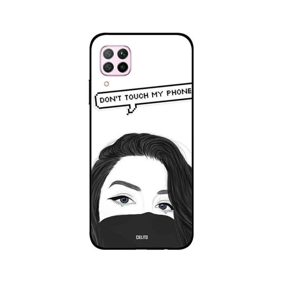 جراب ظهر سيليتو بطبعة عبارة Don't touch my phone لهواوي نوفا 7i