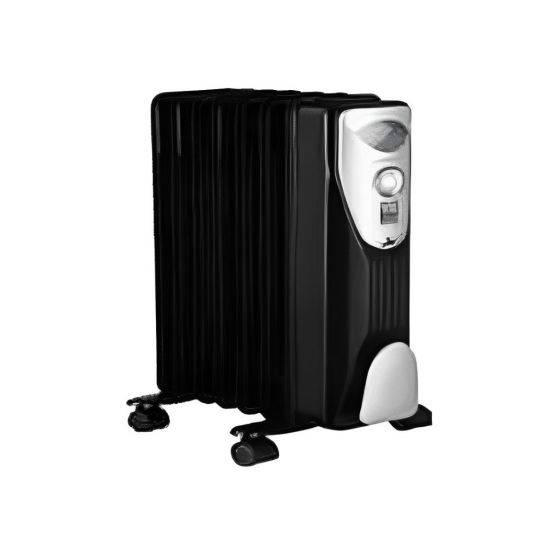 Jac Oil Heater, 1200 Watt, 7 Blades, Black- NGH-327B
