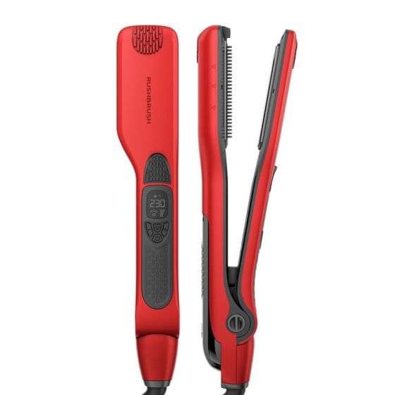 Rush Brush Hair Straightener, Red- RB-X5PRO