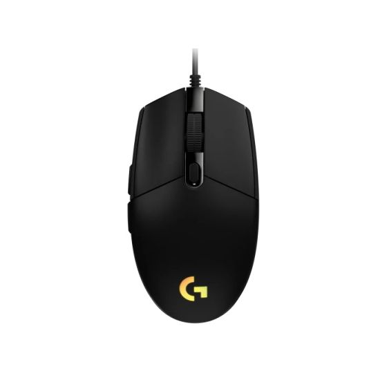 ماوس جيمنج سلكي لوجيتك G102، إضاءة ملونة RGB، دقة 8000، اسود - 910-005823