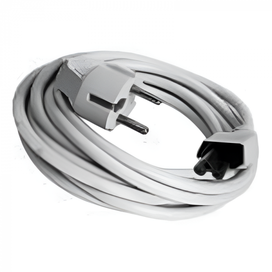 Keendex 3 Pin Laptop Power Cable, 1.8 Meters, Gray - KX 3405