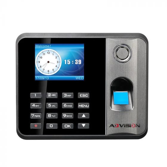 Advision Finger Print, RFID Time Attendance Device, Black and Silver - AD-501T-U