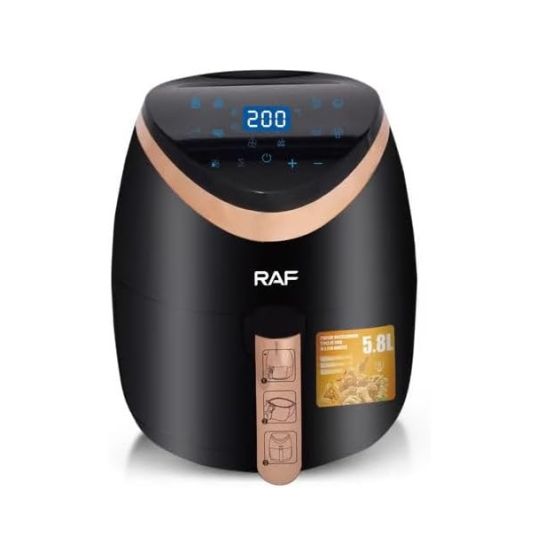 RAF Air Fryer, 5.8 Liters, 1500 Watts, Black - R.5234