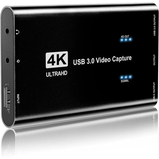 HDMI Video Game Capture Card, 1080P - Black