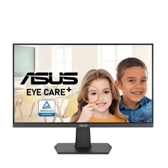 أسوس شاشة 24 بوصة FHD IPS للألعاب، معدل تحديث 100 هرتز، أسود - VA24EHF