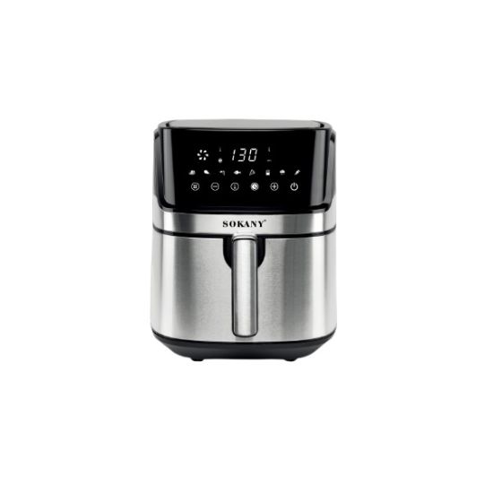 Sokany Digital Air Fryer, 8 Liters, 1700 Watt, Silver and Black- SK-GZ-8042