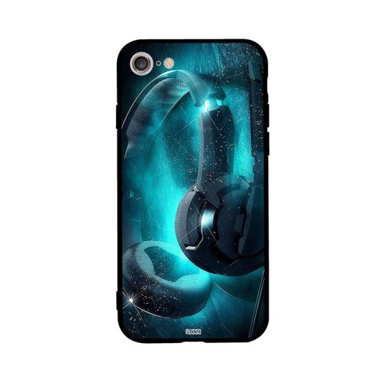 Awesome Headphones Concept Art Printed Back Cover for Apple iPhone 7