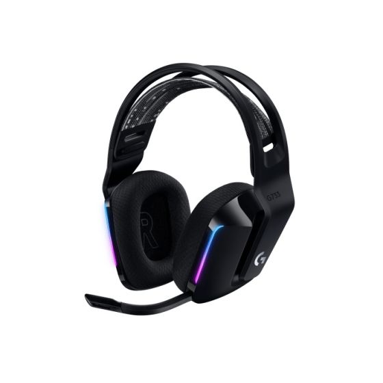 Logitech Wireless Gaming Headphones with Microphone, Black- G733