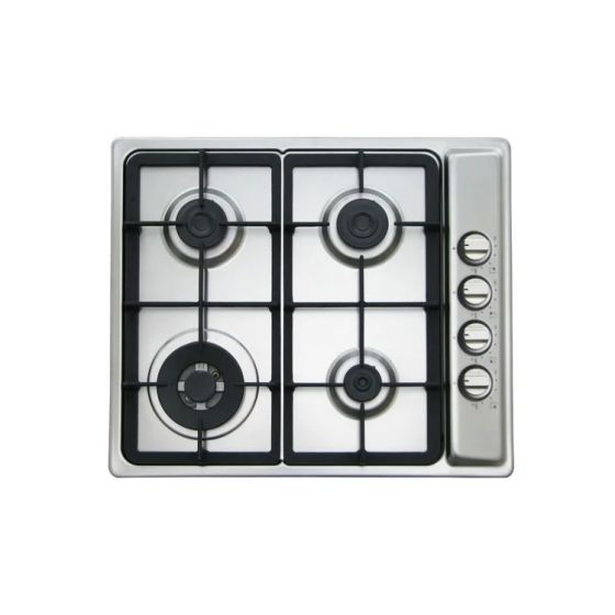 Kitchen Line Gas Built-in Hob, 60cm, 4 Burners, Stainless Steel - ZP.GN4014