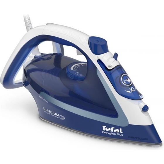 Tefal EasyGliss Plus Steam Iron, 2500 Watt, Blue White - FV5735E0