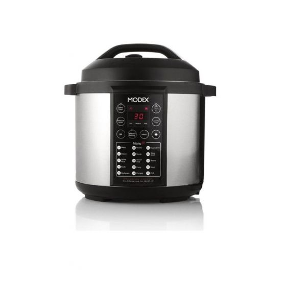 Modex Electric Pressure Cooker, 1000 Watt, 6.5 Liter, Silver - PC7220 