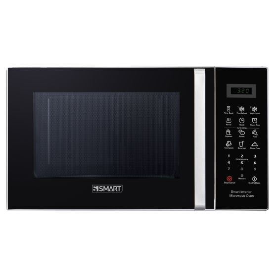 Smart Inverter Microwave, 25 Liters, 800 Watt, Silver and Black - SMW253AXX