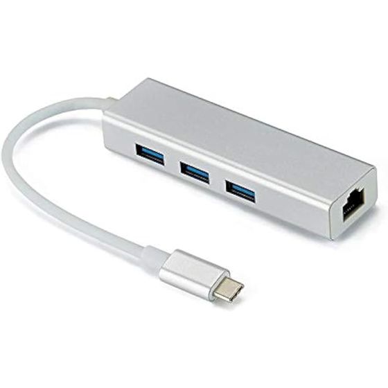 موزع USB شبكة ايثرنت 4 في 1 - ابيض