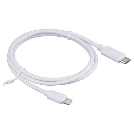 Keendex USB Type-C to Lightning Cable, 1 Meter, White - KX 3338