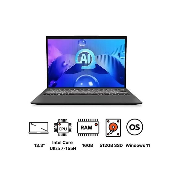 MSI Prestige 13 AI Evo A1MG Laptop, Intel Core Ultra 7-155H, 512GB SSD, 16GB RAM, 13.3 Inch OLED, Intel Arc Graphics, Windows 11 -  Stellar Gray