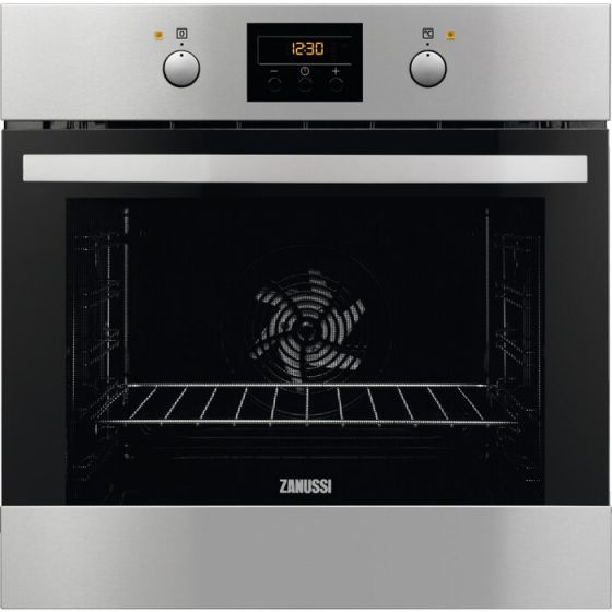 Zanussi Built-in Electric Oven, 60CM, 72 Liters, Silver - ZOB35602XK
