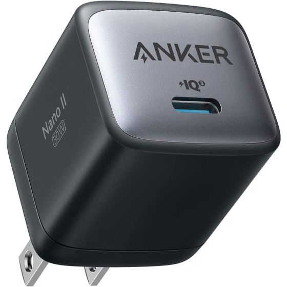 Anker Nano II Wall Charger, 1 USB Port, 30W - Black
