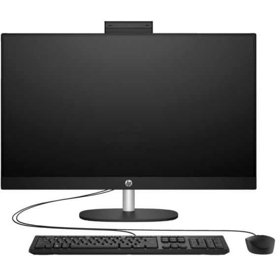 كمبيوتر اتش بي اول ان وان بي سي 27-CR0086nh - 91H75EA، انتل كور i7-1355U، هارد 512 جيجا SSD، رام 8 جيجا، شاشة TN مقاس 27 بوصة FHD، كارت شاشة انتل ايريس Xe جرافيكس، دوس - اسود جيت، مع كيبورد وماوس