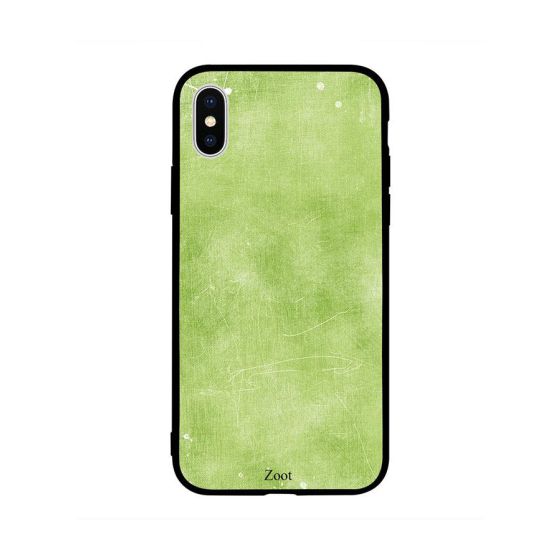 Light Green Marble Printed Back Cover for Apple iPhone XS