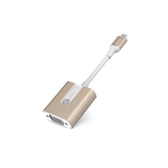 iKlips CASA V01 USB Type-C To VGA Adapter, Gold - AAPADV01GD