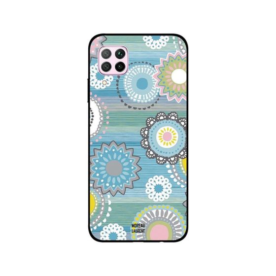 Moreau Laurent Floral Tags Pattern Printed Back Cover for Huawei Nova 7i