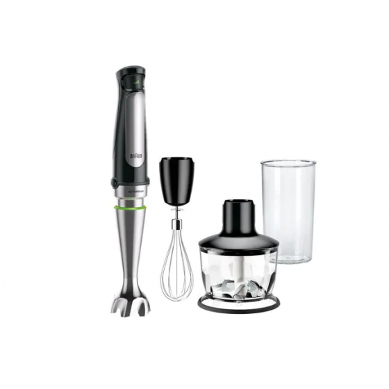Braun MultiQuick 7 Hand Blender Set, 1000 Watt, Black Silver - MQ7035X