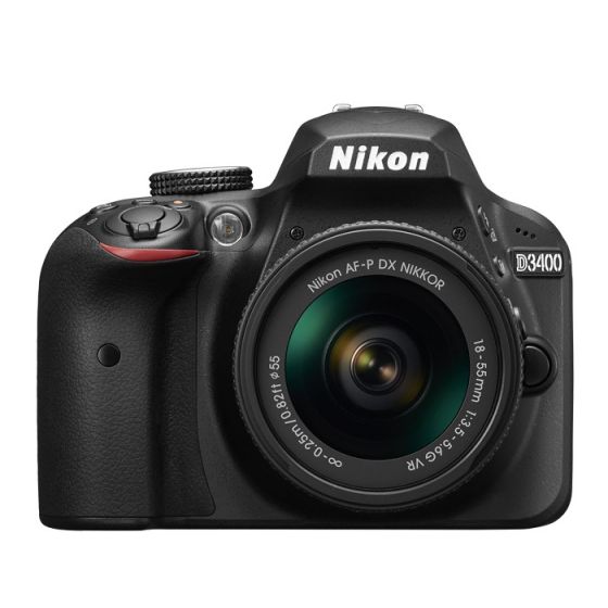 كاميرا نيكون ديجيتال SLR  D3400 ، 24.2 ميجابكسل، اسود، مع عدسة VR من 18 -55 ملم
